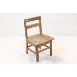 Early 20th century Oak Child's Chair, 35cm wide x 59cm high
