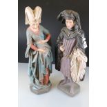 Pair of Large Belgium Bruges Figures, one purporting to be John D' Gaunt, Duke of Lancaster and
