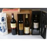 A collection of bottled alcohol to include Long Mountain 2000 merlot shiraz, Mountain Cadet and