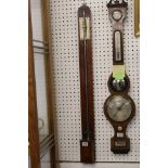 Late 18th / Early 19th century Scottish Mahogany Inlaid and Crossbanded Stick Barometer by Gardner