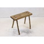 Antique Chestnut stool.