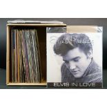 Vinyl - Over 40 Elvis Presley LP's spanning his career including recent reissues, double LP's etc.