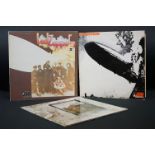 Vinyl - Three Led Zeppelin LP's to include I (588 171) plum Atlantic labels, sleeve is Vg with
