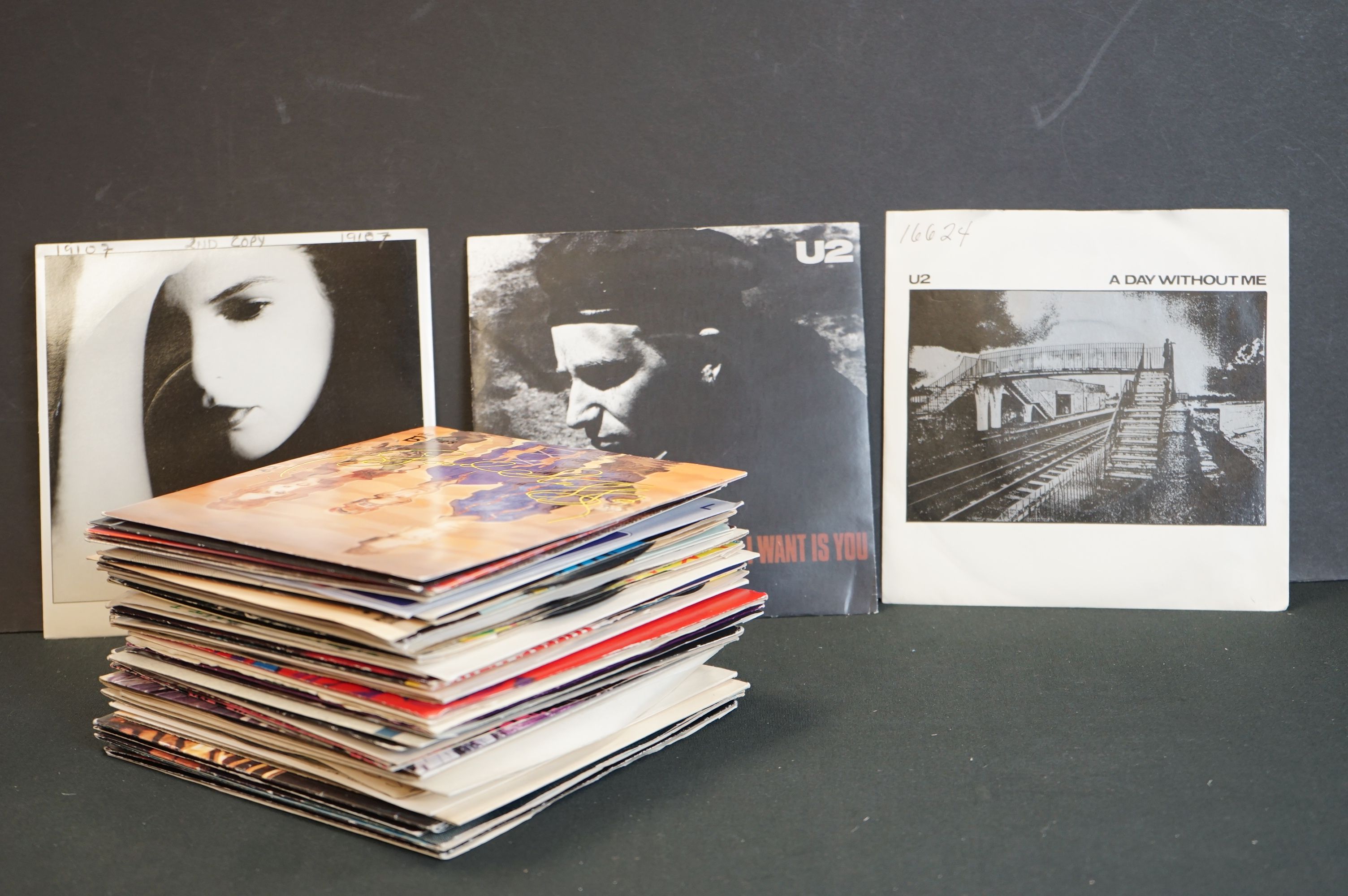 Vinyl - Over 40 Post Punk / New Wave 7" singles including U2, Blondie, B52's, Pere Ubu, B Movie,