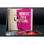 Vinyl - Folk / Rock N Roll / Skiffle - 10 albums and 3 EP's including: Newport Folk Festival Vol.