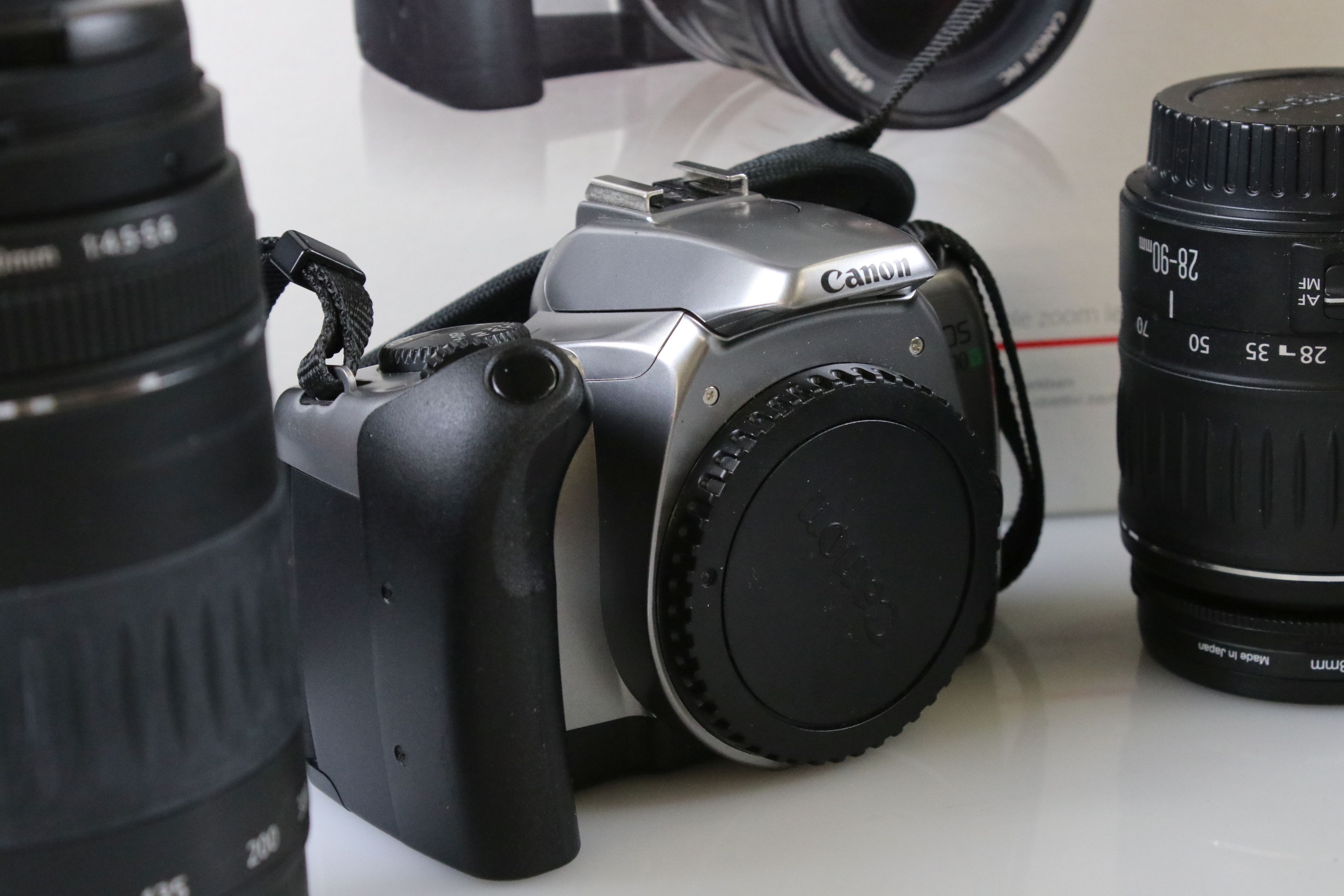 A Canon Eos 3000 35mm SLR camera complete with lenses and accessories. - Image 4 of 6