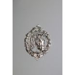 Silver horse head brooch