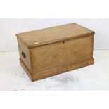 Victorian pine waxed and polished blanket box