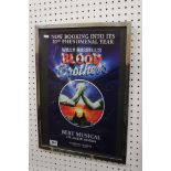 Poster from the 20th anniversary performance of Blood Brothers, signed by various cast members, 50cm