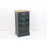 Vintage part painted pine 4 drawer chest