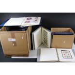 A large collection of mainly Royal Family First Day Covers and Coin Covers contained within albums