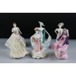 Six Coalport Figurines including Serenity, Elegance, Georgina, Marianne, Colleen and Geraldine