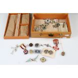 A collection of mainly vintage costume jewellery to include a silver Royal Air Force silver and