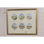 Pat Kitching (Contemporary Local Artist), Set of Six Watercolour Paintings of Brinkworth Village