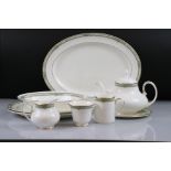 Royal Doulton ' Isabella ' Tea and Dinner ware comprising Lidden Tureen, 3 Oval Serving Plates, Oval