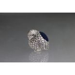 Silver chick pincushion