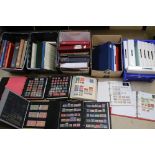 Large collection of UK, Commonwealth & World stamps in albums and stockbooks (5 boxes)