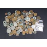 A small collection of mixed coins to include British pre decimal and foreign examples to including a