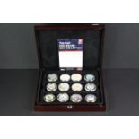 A collection of twelve Westminster Mint Royal Air Force Centenary 1918-2018 24ct gold plated coin