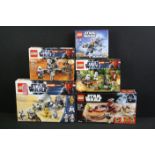 Star Wars - Five boxed Lego Star Wars sets to include 9490 Droid Escape, 9488 Elite Clone