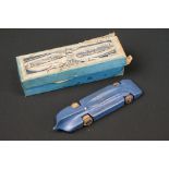 Boxed Britains No 1400 Bluebird Land Speed Record diecast model, showing play wear, marks to box,