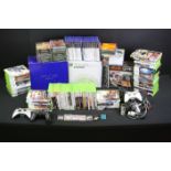 Retro Gaming - 2 x games consoles to include boxed Xbox 360 console with 60GB HDD, 3 x official
