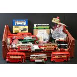 Collection of over 40 mostly unboxed diecast models, mainly public transport related,