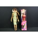 Boxed Mattel Barbie SurfCity 28417 doll plus a Jackie Kennedy doll marked 'Jackie' to side (Franklin