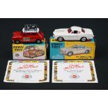 Two boxed Corgi Model Club diecast models with certificates to include 258 The Saint's Car and 339