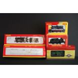 Five OO gauge locomotives to include 4 x Hornby (R3490 InterCity Class 08 Diesel 08673, R2026A GWR