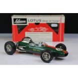Boxed Schuco 1071 Lotus Climax 33 Formal 1 mode in green, race number 6, vg