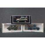 Three Cased TSM TrueScale Miniatures models to include 1957 Land Rover Series I TSM154366, L57