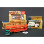 Three Boxed Matchbox diecast models to include M-8 Car Transporter 'Car Auction Collection' Major