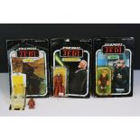 Star Wars - Three original carded Star Wars Return Of The Jedi figures to include General Mills