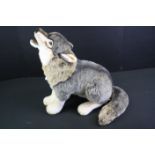 Original Steiff Snorry Husky dog soft toy with tag to neck, around 60cm in height