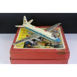 Boxed Schuco Elektro Radiant 5600 Lufthansa Airliner, tin plate, battery operated, model in vg