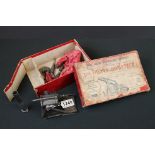 Boxed Britains 18in Heavy Howitzer diecast model with accessories, showing some play wear and