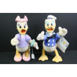 Two Steiff Disney Showcase soft toys to include Donald and Daisy Duck, both with original buttons