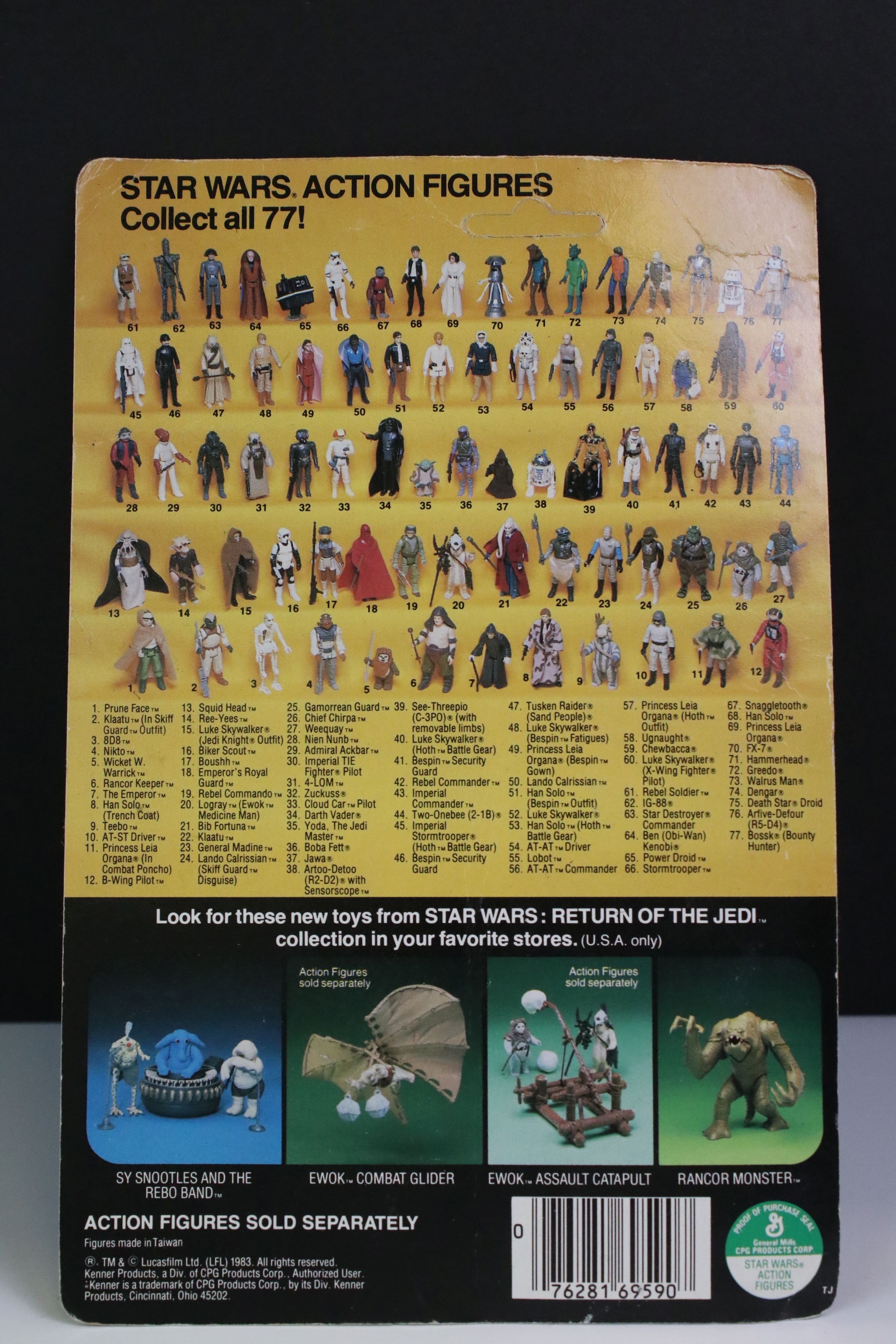 Star Wars - Three original carded Star Wars Return Of The Jedi figures to include General Mills - Bild 14 aus 14
