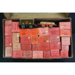 29 Boxed Hornby O gauge items of rolling stock to include Cement Wagon, No 1 Cattle Truck, Hooper