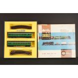 Boxed Hornby Dublo Set 2050 Surburban Electric Train 2 rail Set, tape repair to box