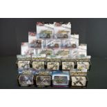 18 Carded/boxed Corgi diecast model military planes to include 9 x Nose Art, 6 x Fighting