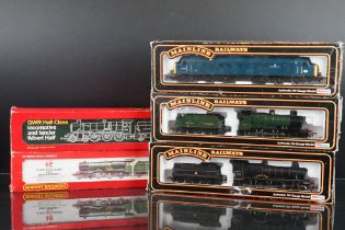 Five boxed OO gauge locomotives to include 3 x Palitoy Mainline (37079 4-6-0 Erlestoke Manor Class