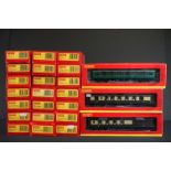 24 Boxed Hornby OO gauge items of rolling stock to include R4339C, R4720, R4888A, R4537, R4717,