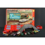 Collection of Triang Minic Motorways to include boxed M1522 set, 2 x boxed slot cars featuring Aston