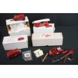 Four kit built fire engine models to include 3 x Fire Brigade Models and 1 x HartSmith Models, all