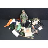 One dressed Action Man figure with a quantity of accessories, to include clothing, weapons, life