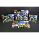 Lego - Four Lego Monster Fighters sets to include 9467 Ghost Train, 9466 The Crazy Scientists &