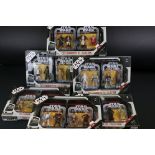 Star Wars - Six boxed Hasbro Commemorative Tin Collection figure packs to include The Phantom