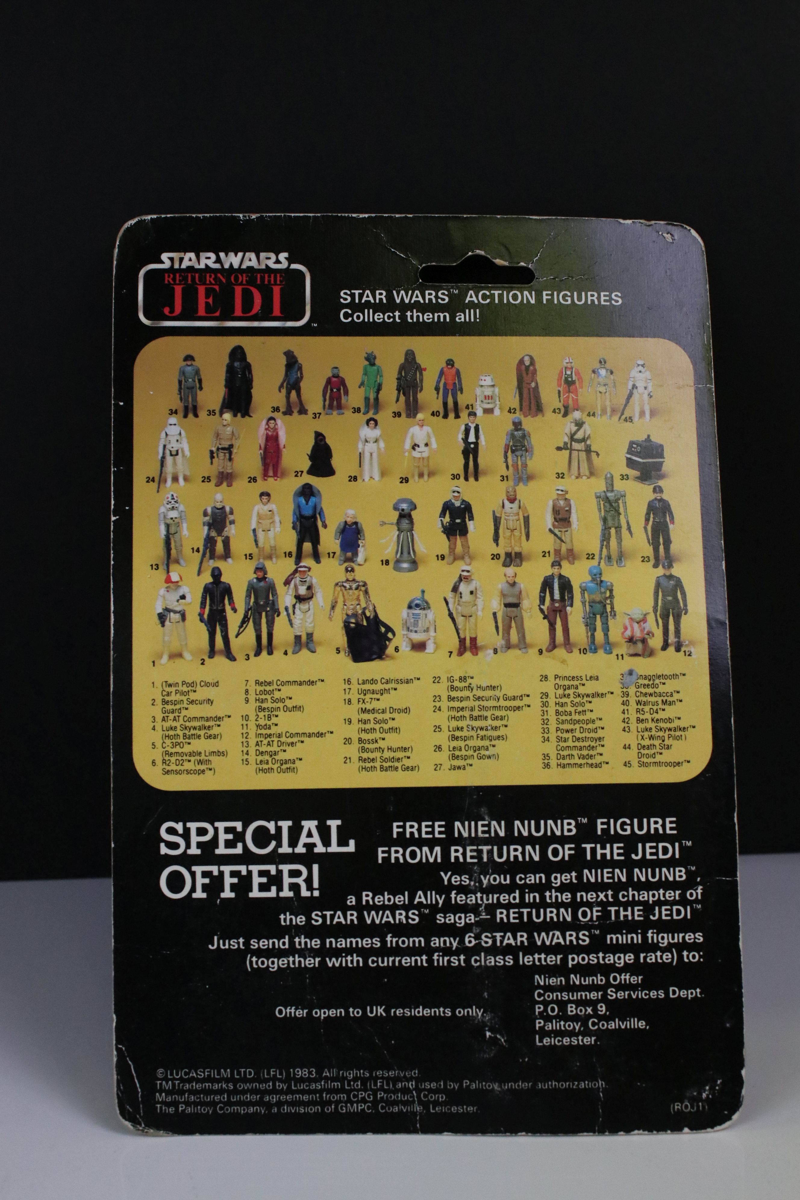 Star Wars - Three original carded Star Wars Return Of The Jedi figures to include General Mills - Bild 9 aus 14